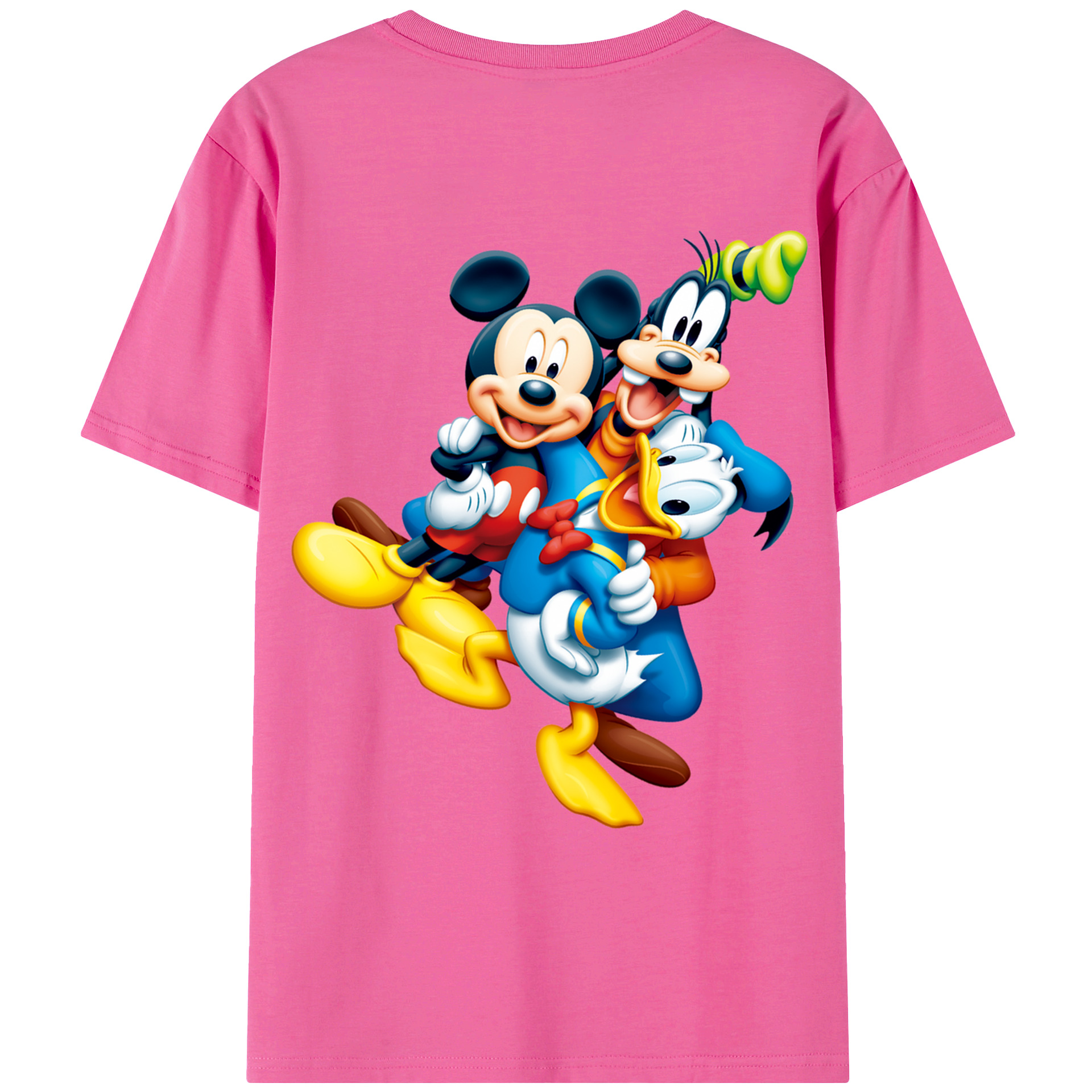 （画像用） ミッキーマウス Mickey Mouse レディース半袖Tシャツ(バックプリント)